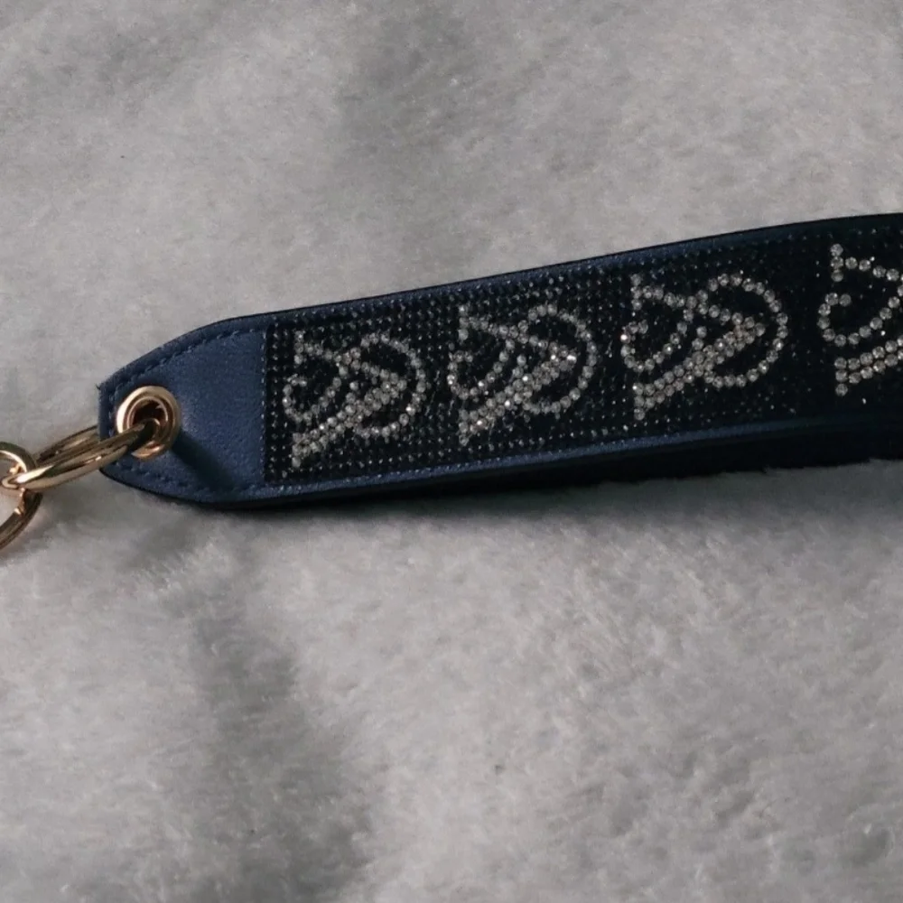 Nwt VS Wristlet Keychain Blue sapphire and Silver With Rhinestone.Read Full Post - Picture 3 of 12